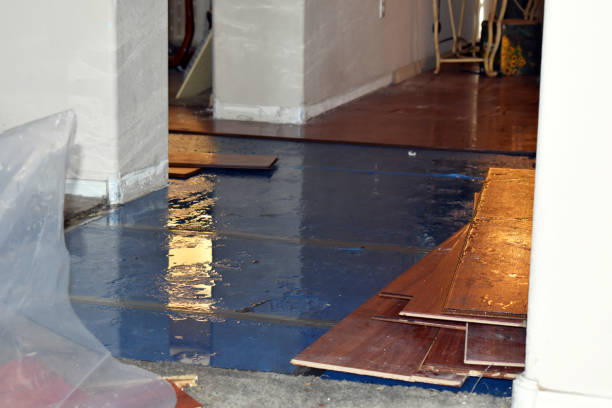 Professional Burst Pipe Cleanup technician working in Flanders, NJ